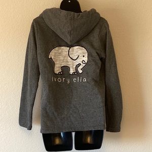 Ivory Ella 3/4 zip hoodie